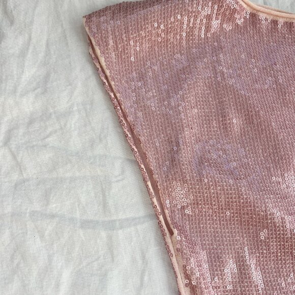 Alice & Olivia pink sequin sheath midi dress - Picture 9 of 10